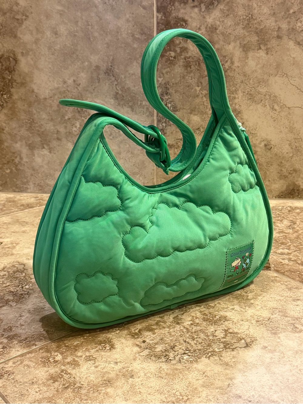 💚RARE  Coachtopia Large Ergo in Electric Kelp Coach Bag